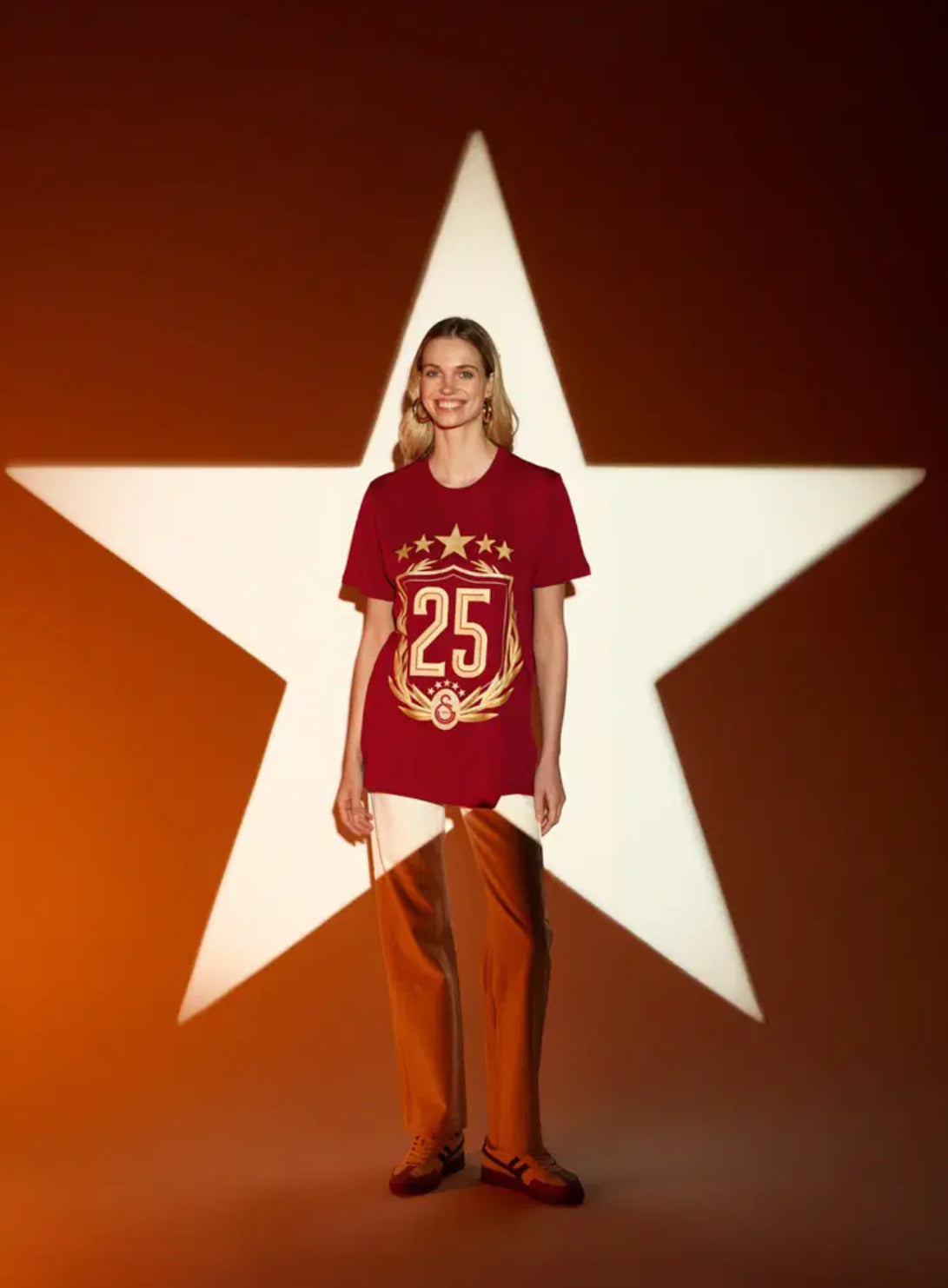 Galatasaray 25 Şampiyonluk T-Shirt Kirmizi