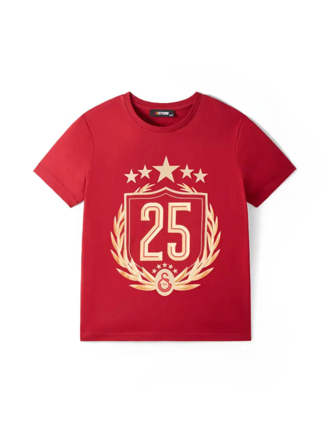 Galatasaray 25 Şampiyonluk Çocuk T-Shirt Kirmizi