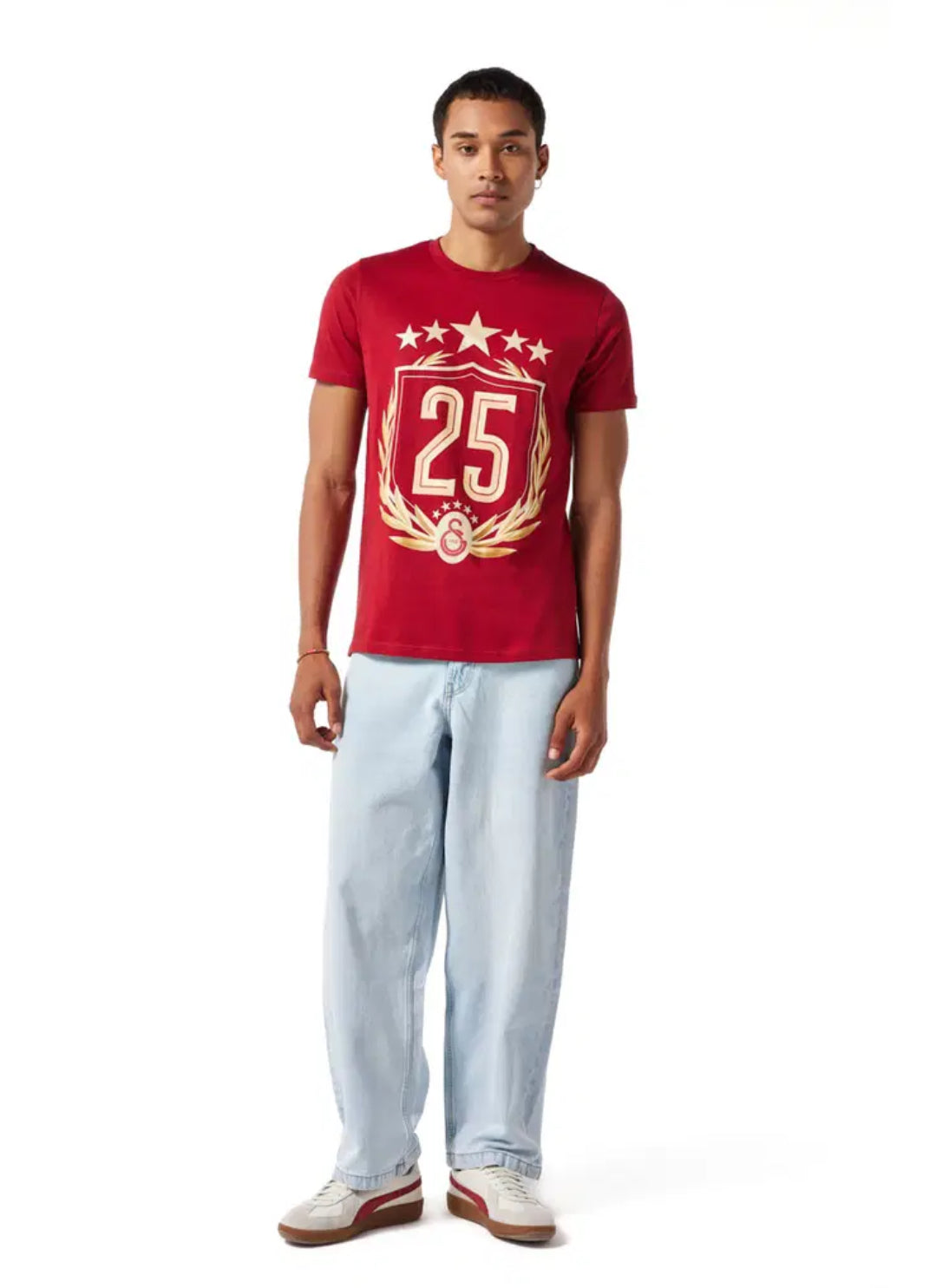 Galatasaray 25 Şampiyonluk T-Shirt Kirmizi