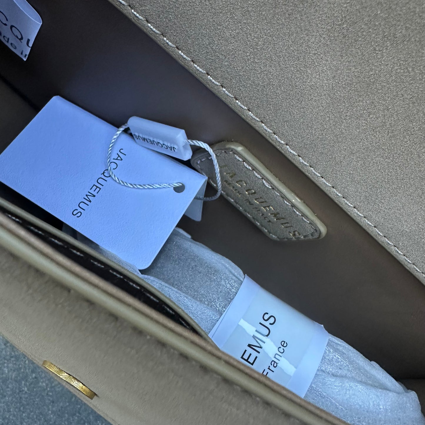 Jacquemus Beige Suede