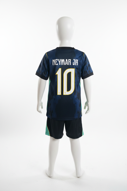 Brazilië uitshirt achterkant op witte kinderpop