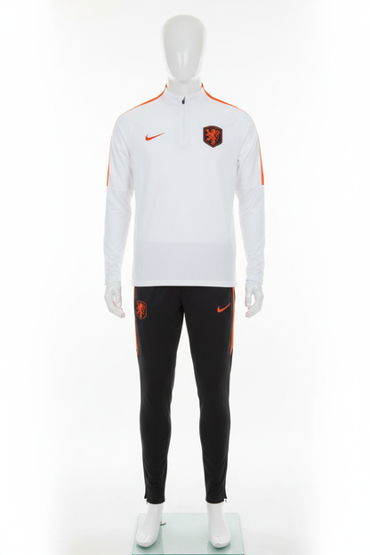 Nederland wit trainingspak volwassen voorkant
