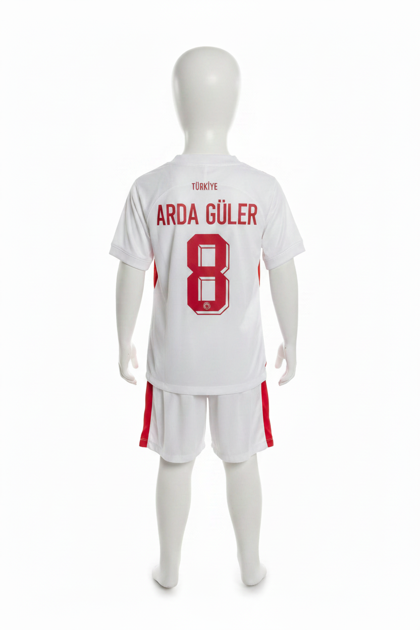 Turkije wit uitshirt Arda Güler achterkant
