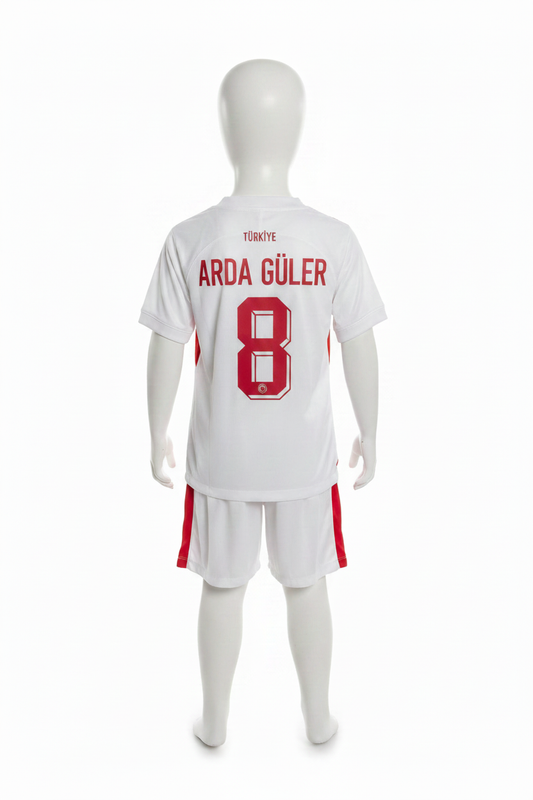 Turkije wit uitshirt Arda Güler achterkant